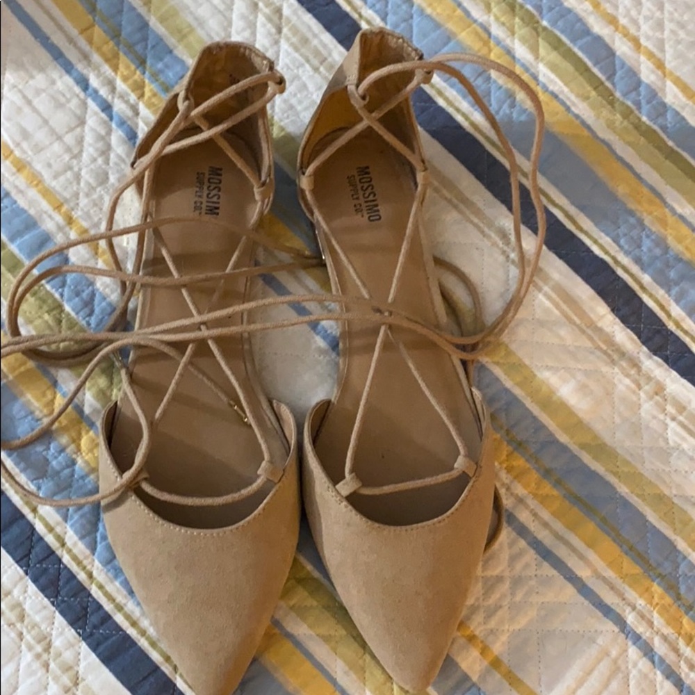 Lace up sandals worn once